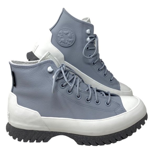 Converse Lugged 2.0 Waterproof High Women's Sneaker Leather Gray Boots A05382C - Picture 1 of 10